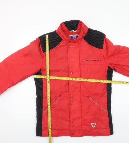Mens UK Size 40 Vango Red Bomber Jacket