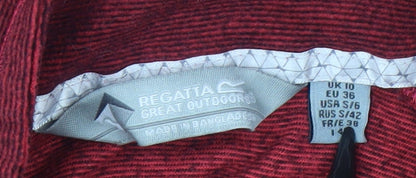 Regatta Women Red Half Zip Fleece Sweatshirt UK 10