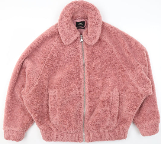 Womens UK Size XS Urban Outfitters Pink Bomber Jacket