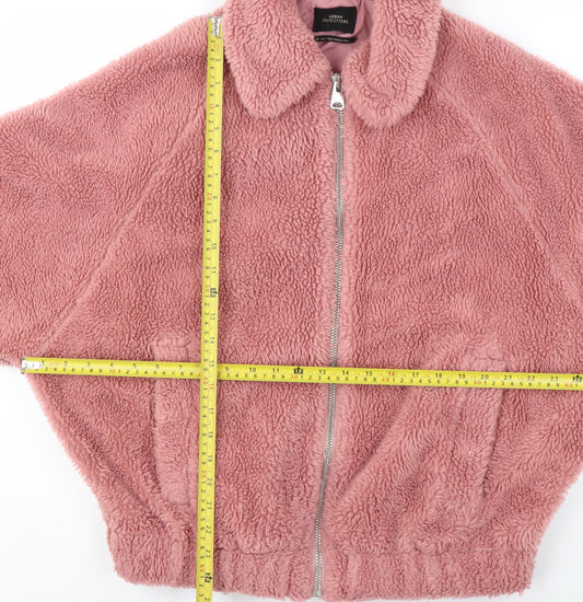 Womens UK Size XS Urban Outfitters Pink Bomber Jacket
