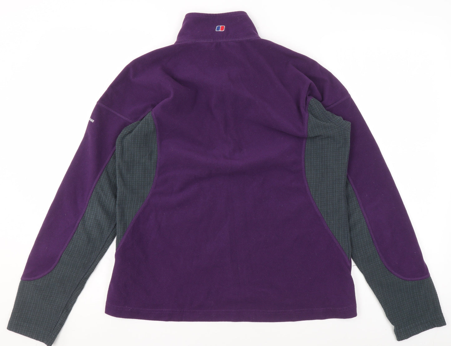 Berghaus Womens Purple Fleece 1/2 Zip Pullover Sweatshirt Size 14