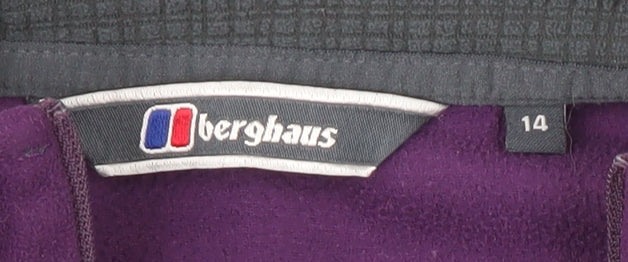 Berghaus Womens Purple Fleece 1/2 Zip Pullover Sweatshirt Size 14