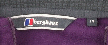 Berghaus Womens Purple Fleece 1/2 Zip Pullover Sweatshirt Size 14