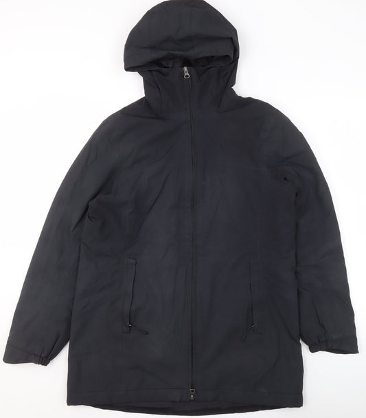 Karrimor Womens Black Long Hooded Parka Coat Size 10