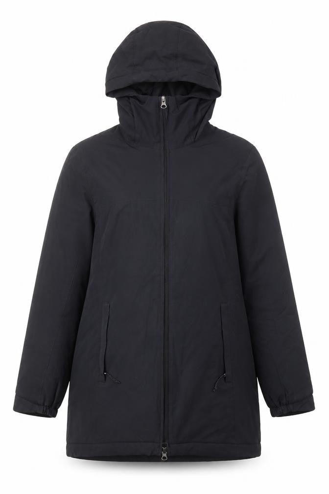 Womens UK Size 10 Karrimor Black Parka Coat