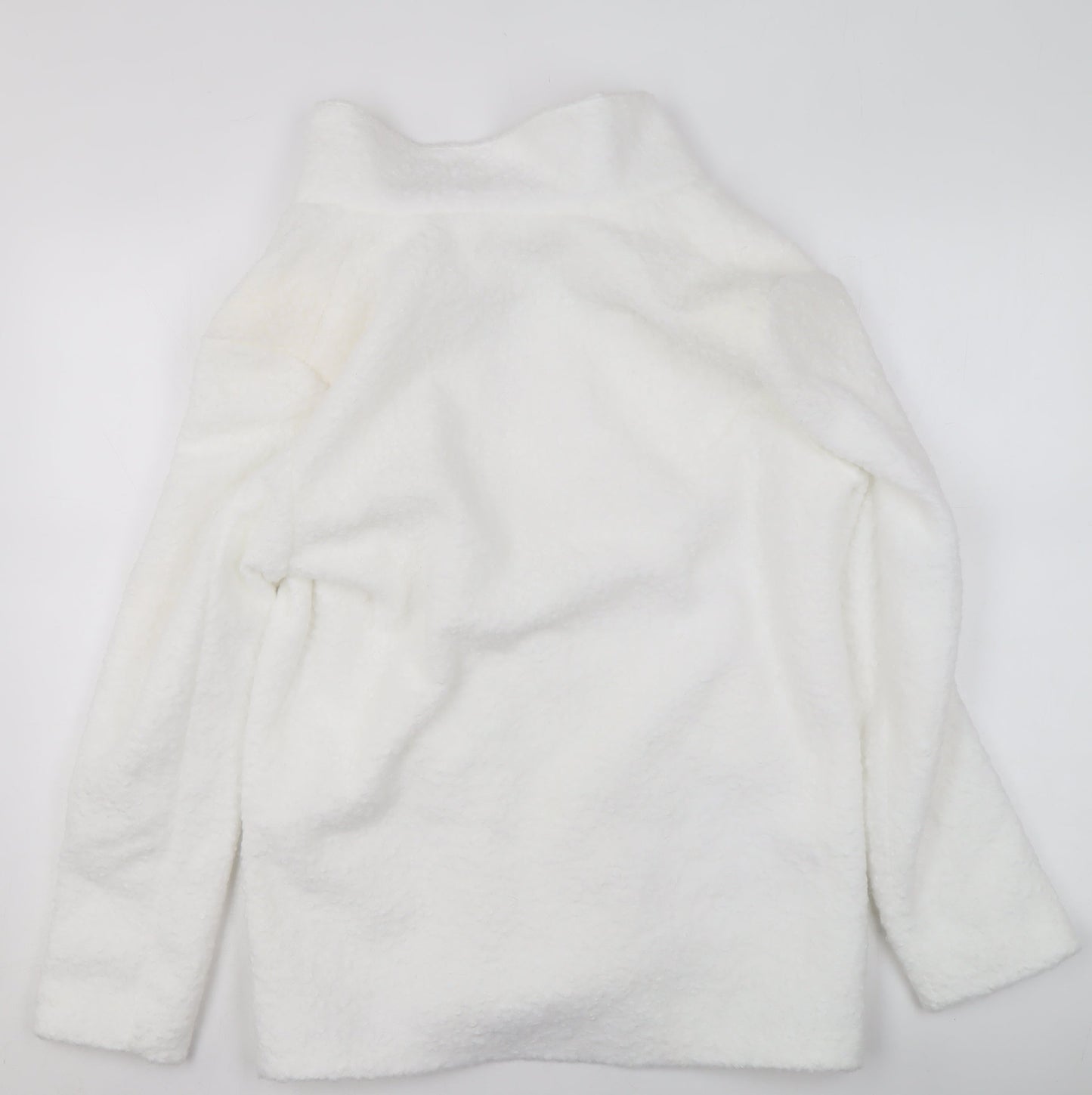 Womens UK Size 4 PRETTYLITTLETHING White Overcoat