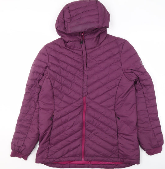 Womens UK Size 14 Mountain Ridge Purple Puffer Jacket