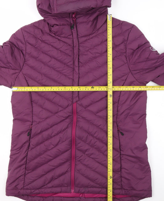 Womens UK Size 14 Mountain Ridge Purple Puffer Jacket