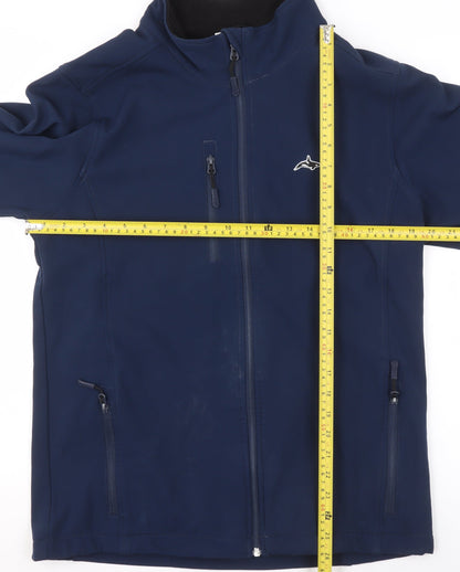 Mens UK Size M Killer Whale Blue Soft Shell