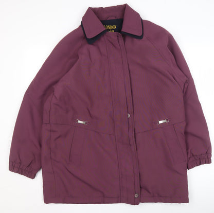 Womens UK Size 18 London Paris New York Purple Parka Coat