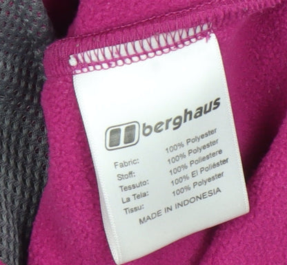 Berghaus Women's Purple Fleece Full Zip Outdoor Jacket Size 12