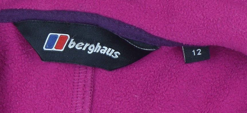Berghaus Women's Purple Fleece Full Zip Outdoor Jacket Size 12