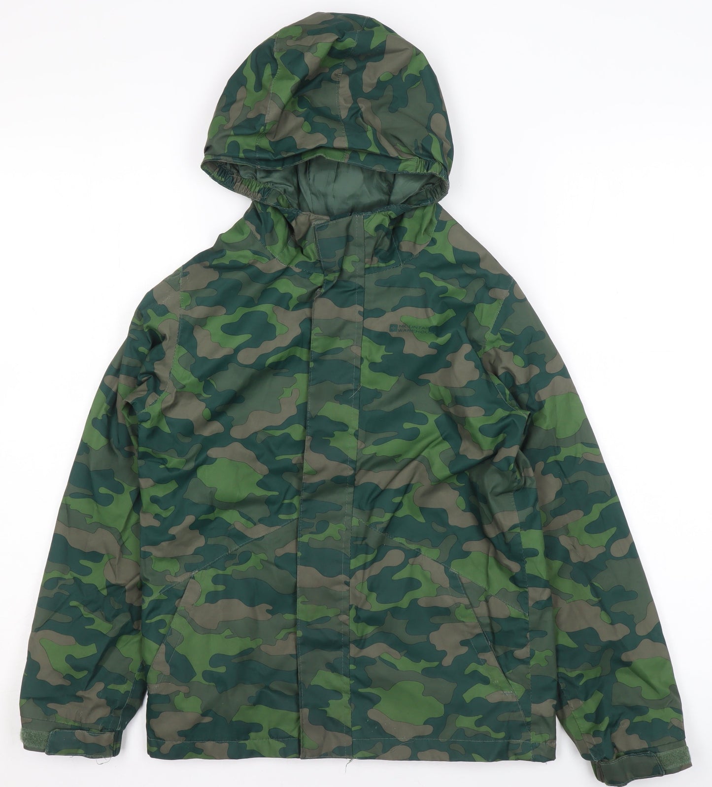 Boys UK Size 9-10 Years Mountain Warehouse Green Rain Coat