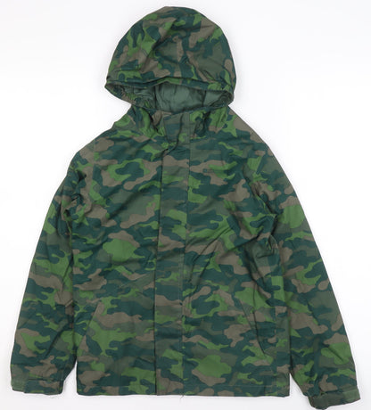 Boys UK Size 9-10 Years Mountain Warehouse Green Rain Coat