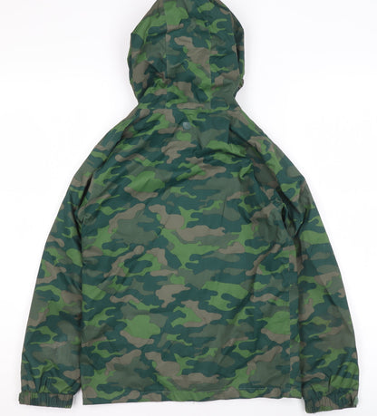 Boys UK Size 9-10 Years Mountain Warehouse Green Rain Coat