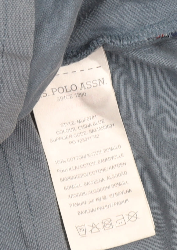 Mens UK Size L U.S. Polo Assn. 100% Cotton Polo Shirt