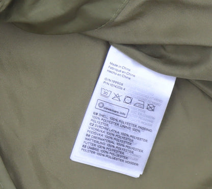 Womens UK Size 12 H&M Green Puffer Jacket