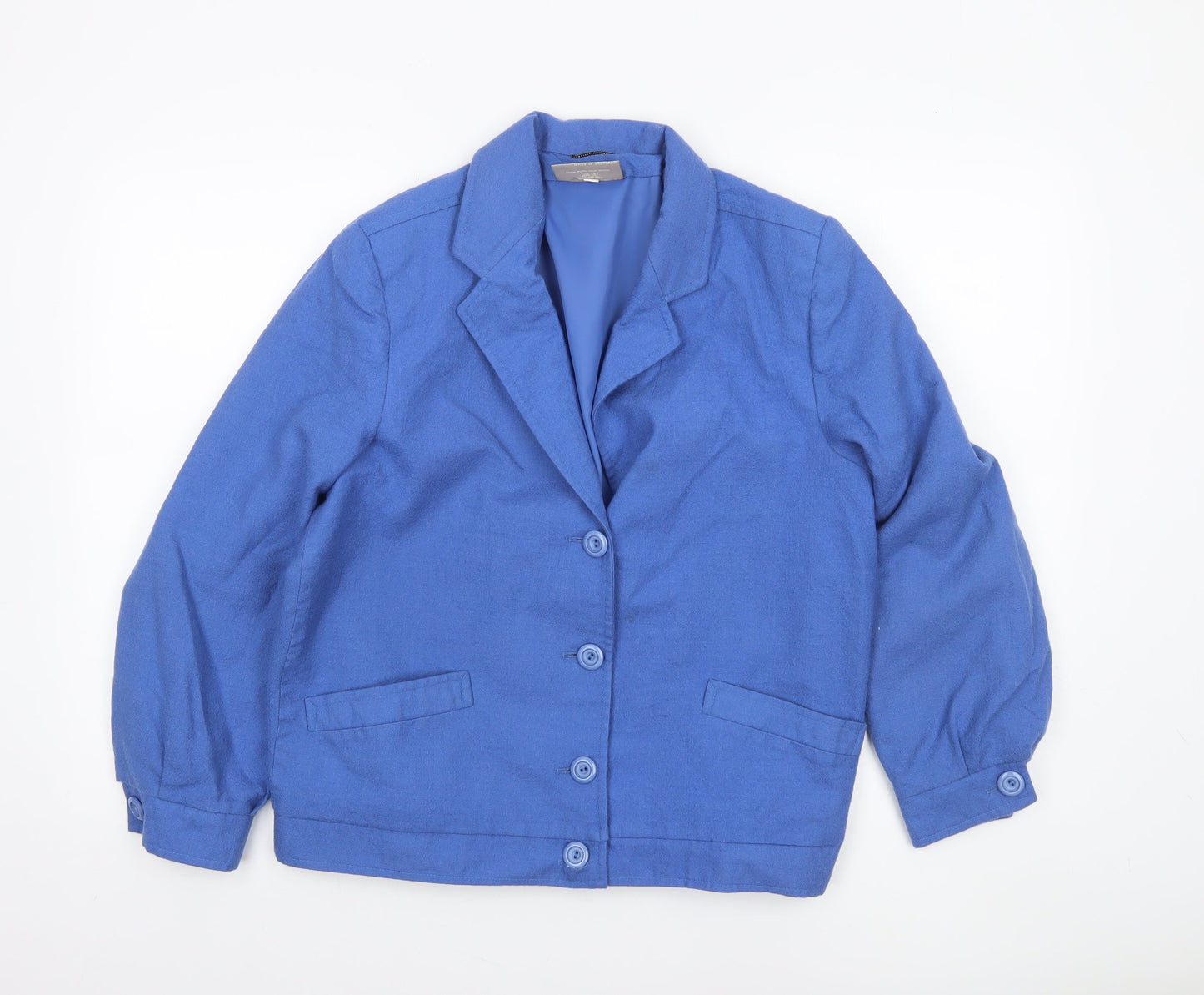 Womens UK Size 7 Pitlochry Blue Basic Jacket