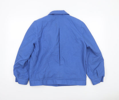 Womens UK Size 7 Pitlochry Blue Basic Jacket