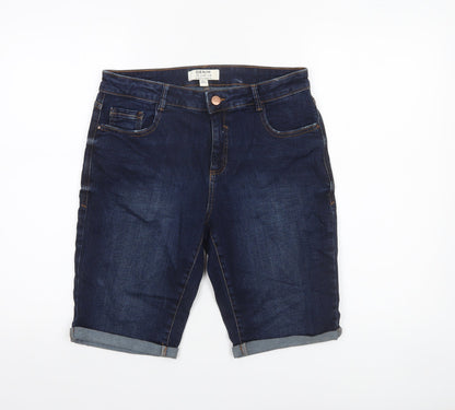 Dorothy Perkins Women’s Blue Denim Bermuda Shorts Size 12