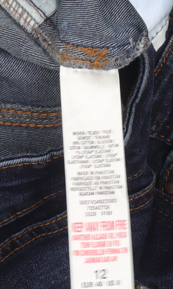 Dorothy Perkins Women’s Blue Denim Bermuda Shorts Size 12