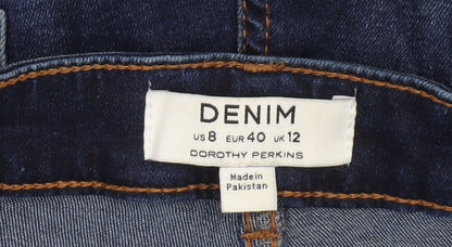 Dorothy Perkins Women’s Blue Denim Bermuda Shorts Size 12