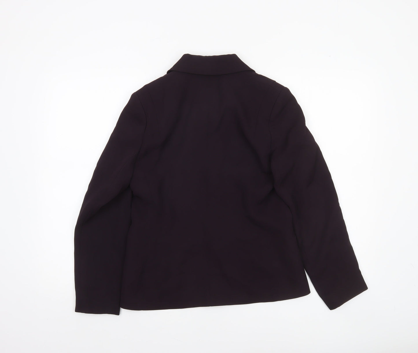 Linea Petite Women's Purple Suit Jacket Size 8 Triacetate Blend