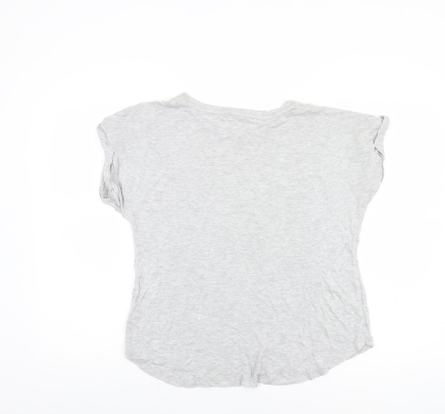Womens UK Size M Oasis Grey Basic T-Shirt