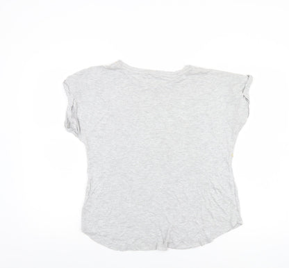 Womens UK Size M Oasis Grey Basic T-Shirt