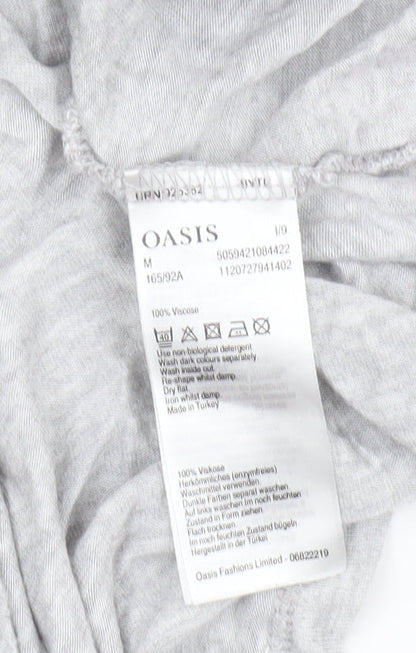 Womens UK Size M Oasis Grey Basic T-Shirt