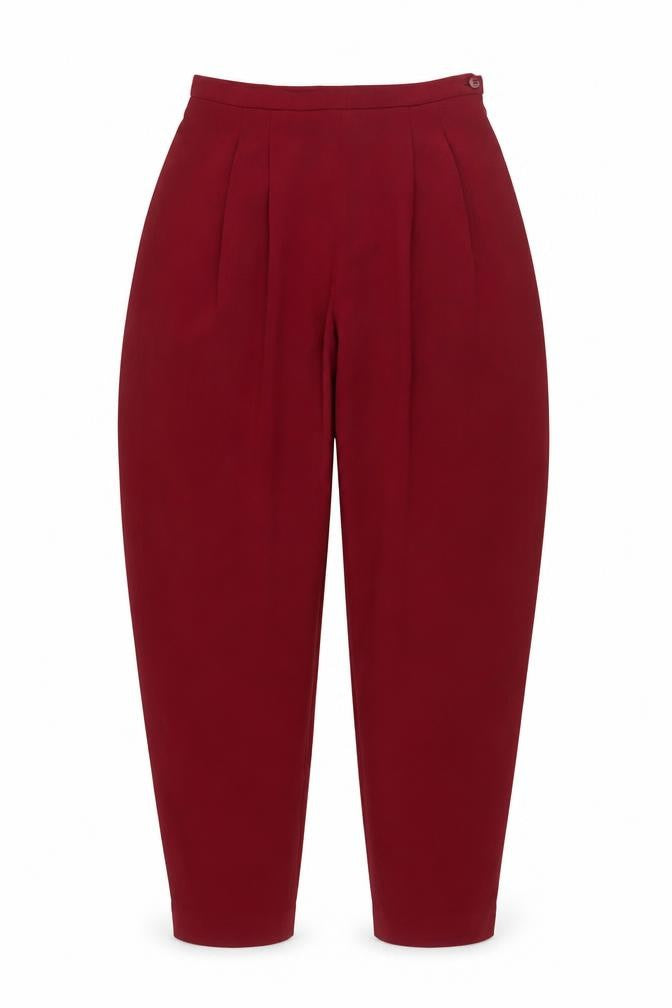 Womens UK Size 10 NEXT Regular Fit Business Casual Workwear Red Trousers