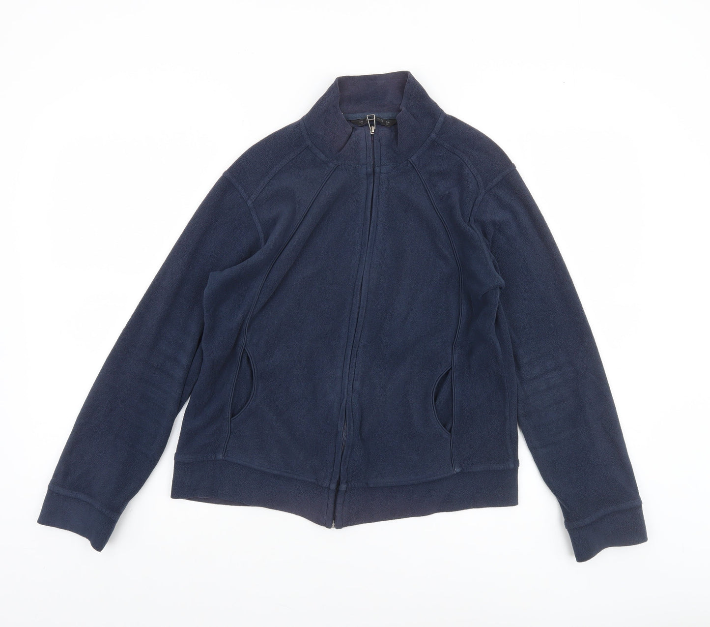 Dunnes Women's Blue Fleece Full Zip Jacket Size 10