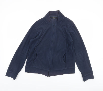 Dunnes Women's Blue Fleece Full Zip Jacket Size 10