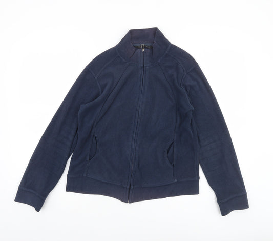 Dunnes Women's Blue Fleece Full Zip Jacket Size 10