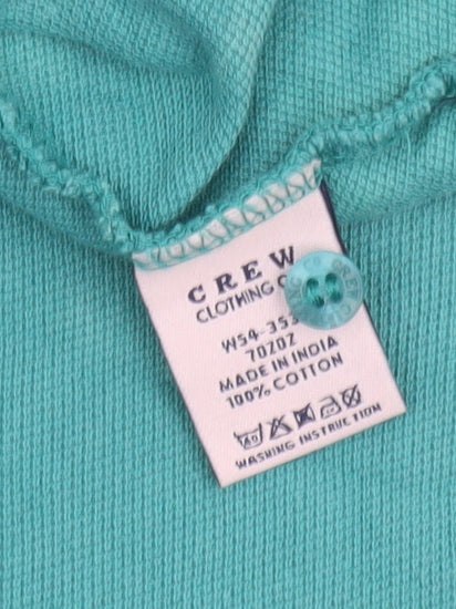 Crew Clothing Co. Womens Green Cotton Polo Shirt Size 6