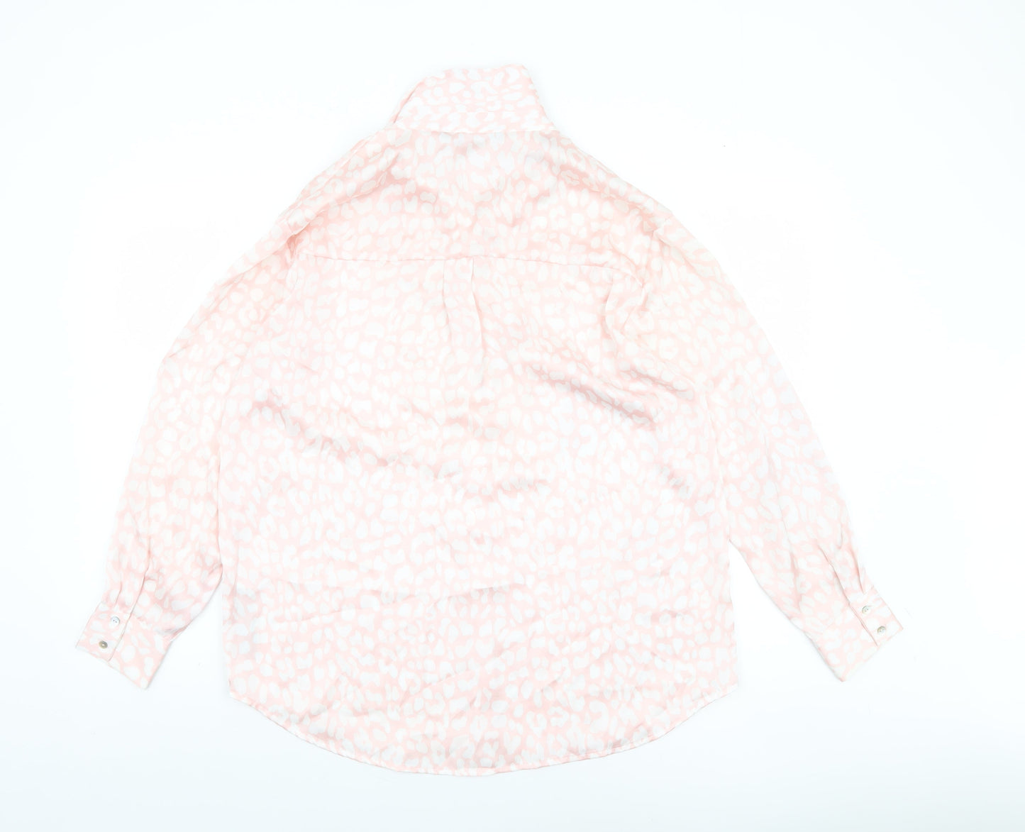 Womens UK Size M Zara Pink Basic Blouse