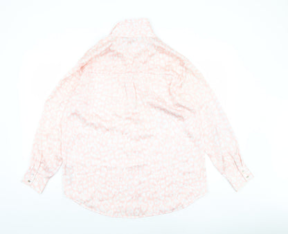 Womens UK Size M Zara Pink Basic Blouse