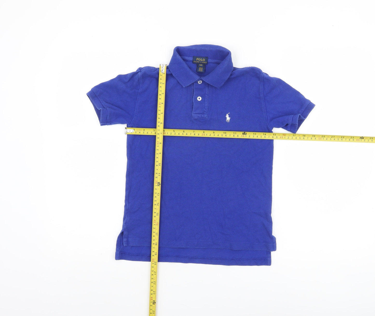Boys UK Size 8 Years Ralph Lauren Blue Basic Polo