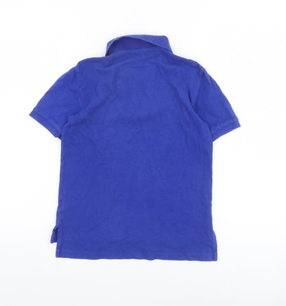 Boys UK Size 8 Years Ralph Lauren Blue Basic Polo