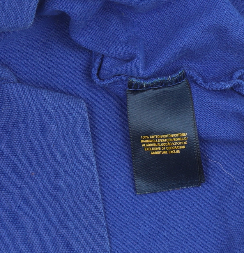 Boys UK Size 8 Years Ralph Lauren Blue Basic Polo
