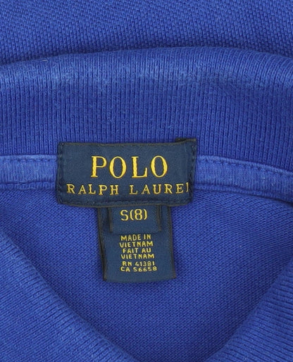 Boys UK Size 8 Years Ralph Lauren Blue Basic Polo