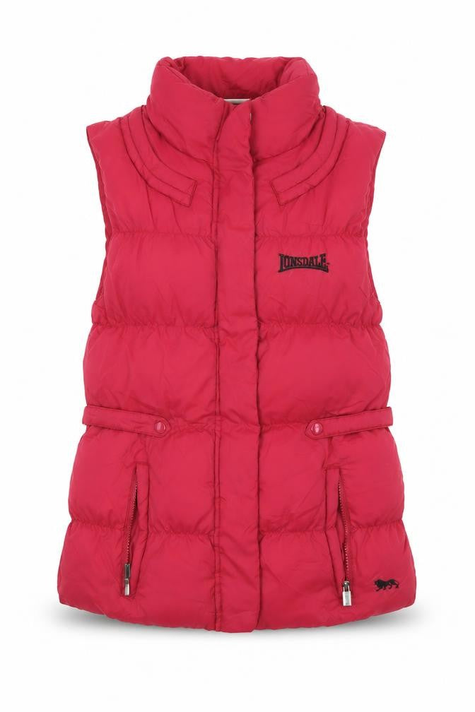 Womens UK Size S Lonsdale Red Puffer Jacket