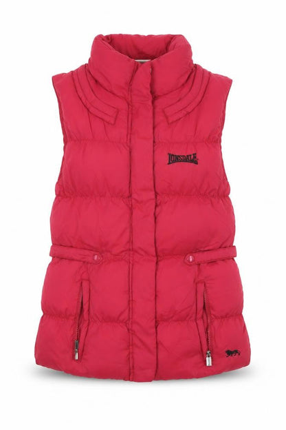 Womens UK Size S Lonsdale Red Puffer Jacket