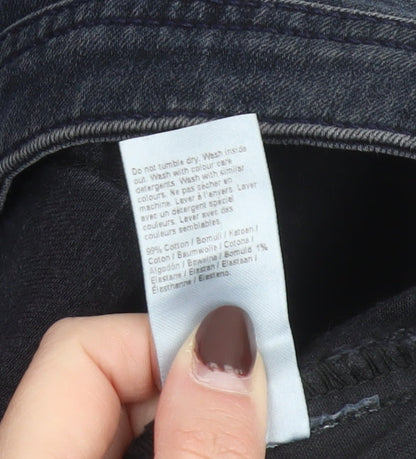 River Island Womens Blue Straight Leg Denim Jeans Size 16