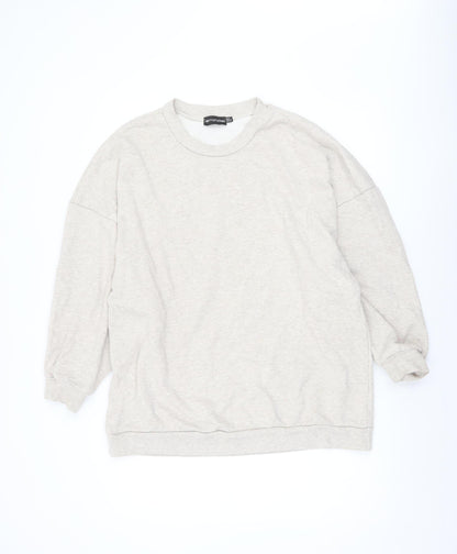 Womens UK Size 6 PRETTYLITTLETHING Beige Pullover Sweatshirt