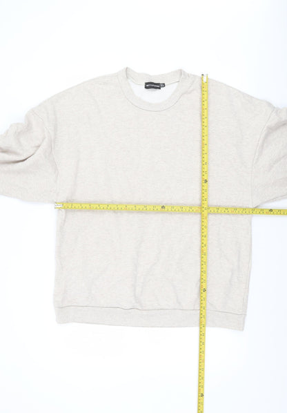 Womens UK Size 6 PRETTYLITTLETHING Beige Pullover Sweatshirt