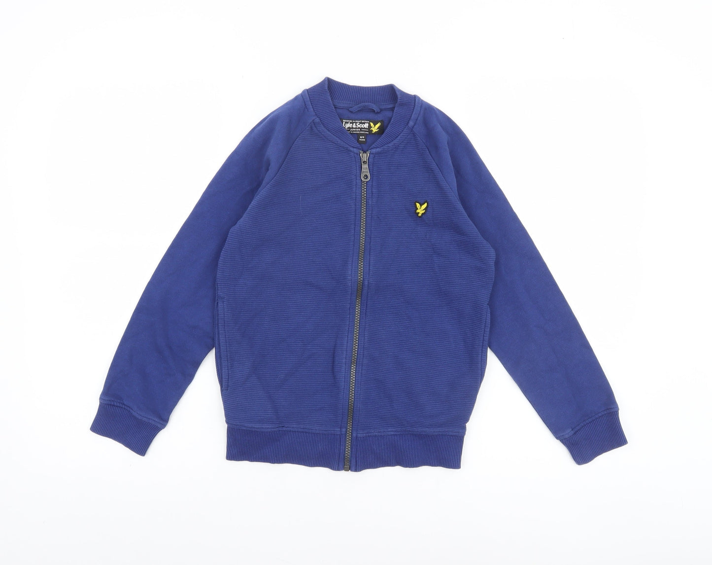 Boys UK Size 8-9 Years Lyle & Scott Blue Bomber Jacket