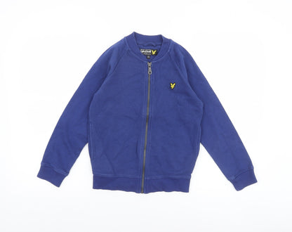 Boys UK Size 8-9 Years Lyle & Scott Blue Bomber Jacket