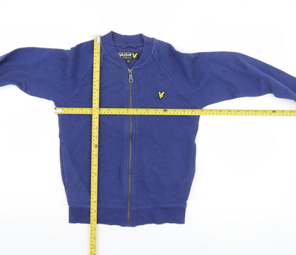 Boys UK Size 8-9 Years Lyle & Scott Blue Bomber Jacket