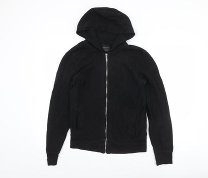 Mens UK Size S Zara Black Full Zip Hoodie